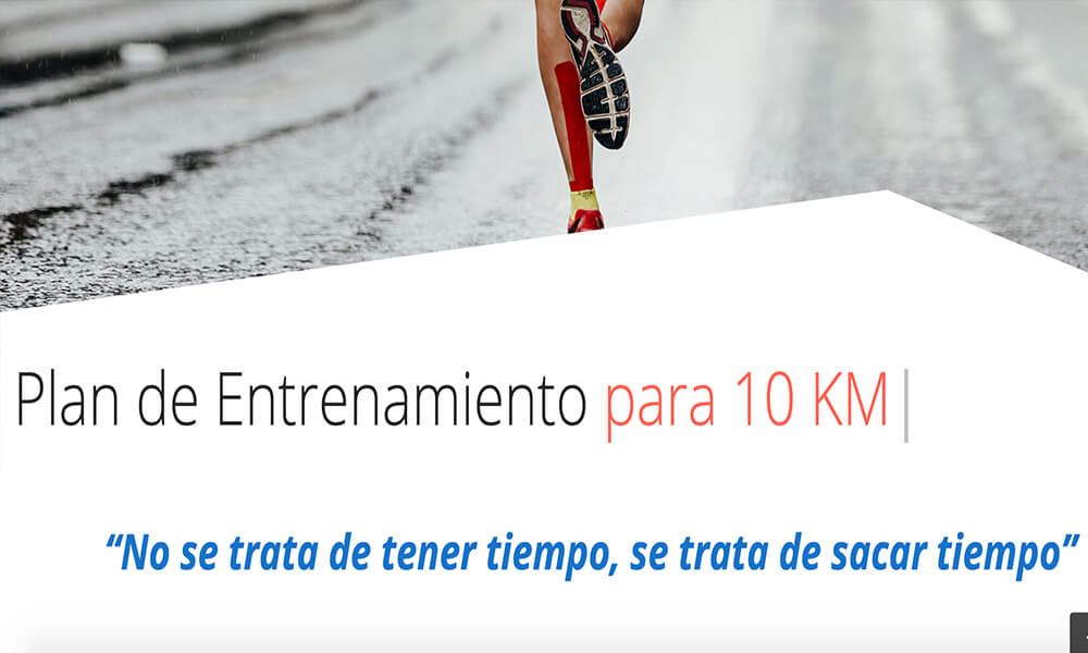 Plan de entrenamiento para correr 10K